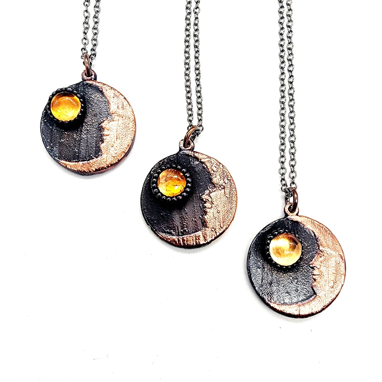 Citrine Goodnight Moon Necklace