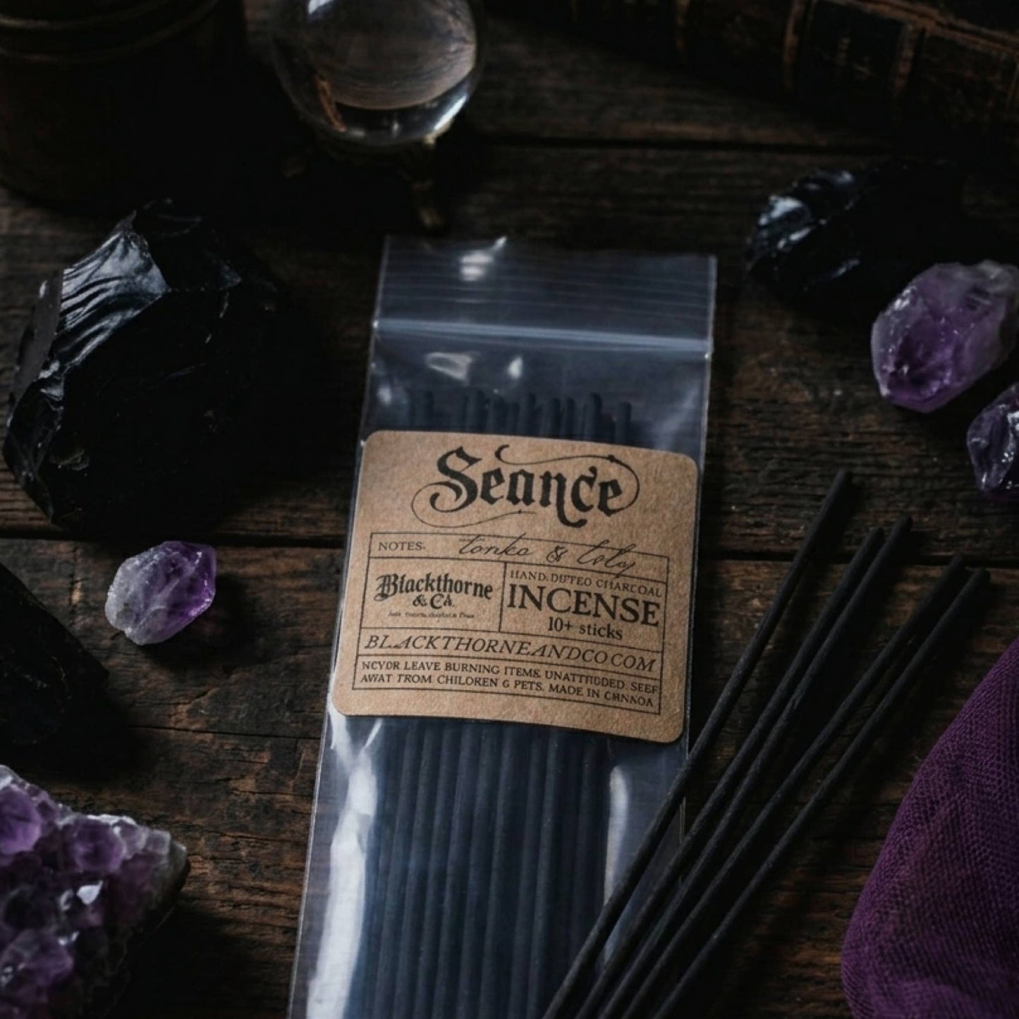 Seance incense sticks |  vegan gothic ritual incense