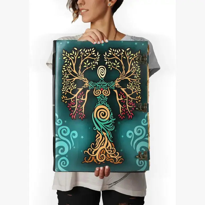 Book of Spell LeatherBound Huge Journal Grimoire Print Diary
