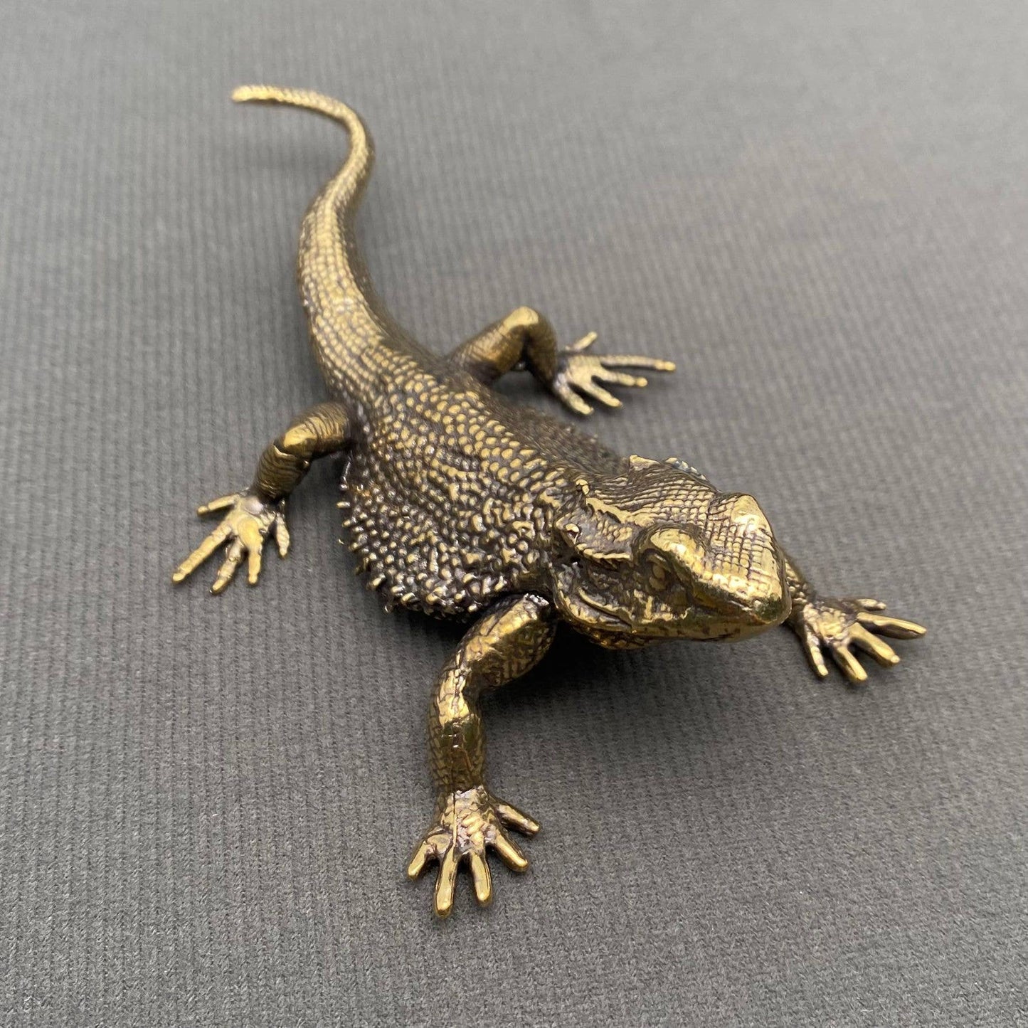 Brass Big Size Lizard Crafts Desktop Ornaments Decoration