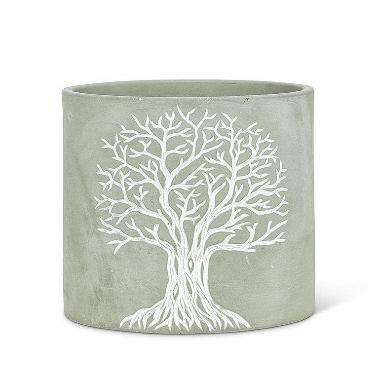 Tree of Life Planter - Folk-Art Style Graphic