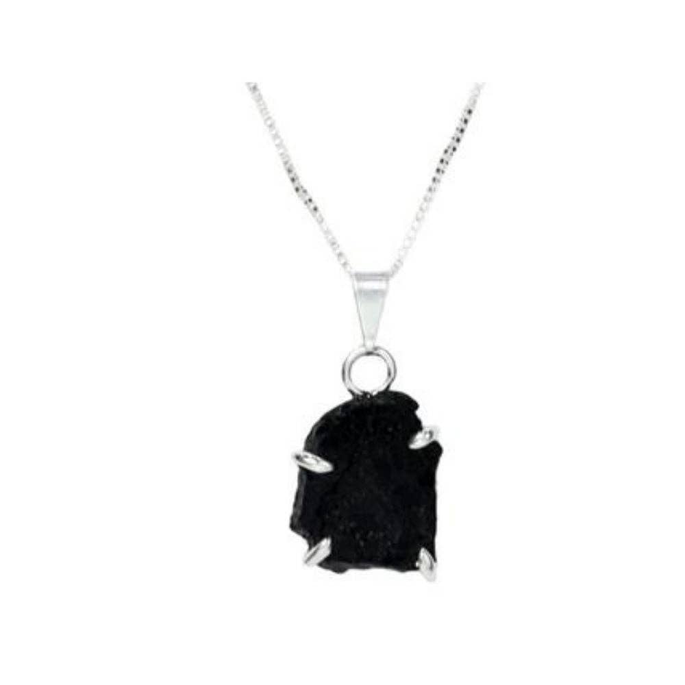Raw Black Tourmaline Necklace