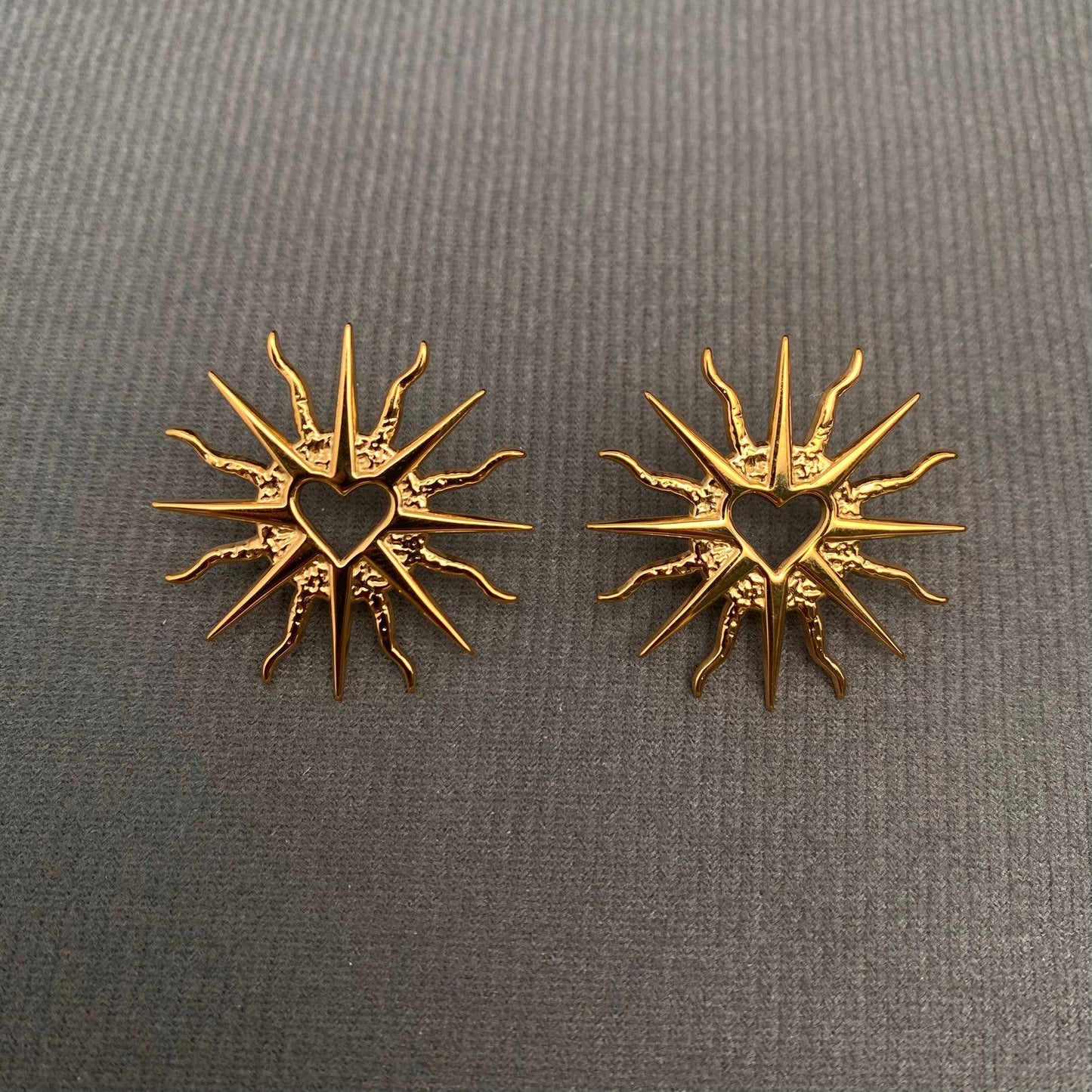 18K Gold Plated S.Steel Post Earrings