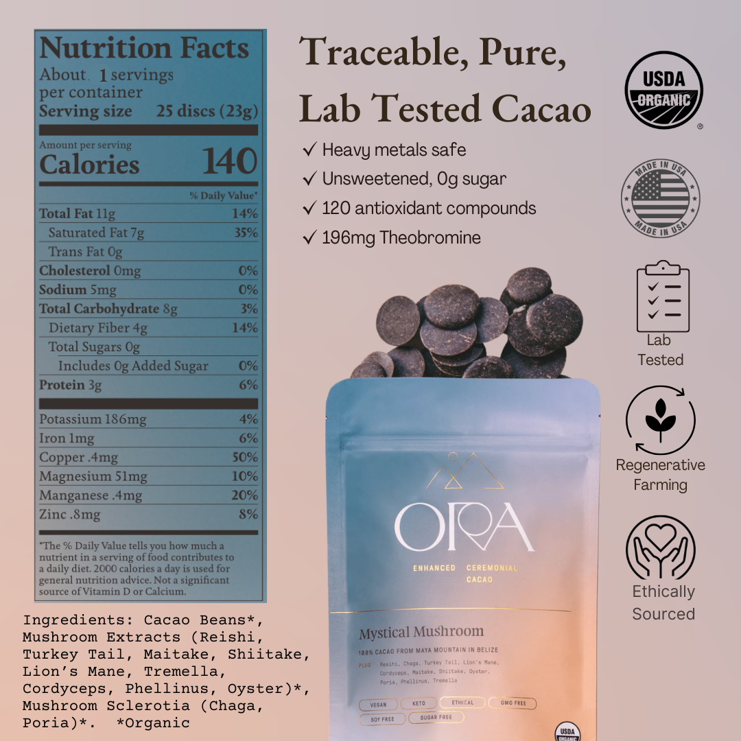 Ceremonial Cacao Sachets | Mystical Mushroom 100% Organic
