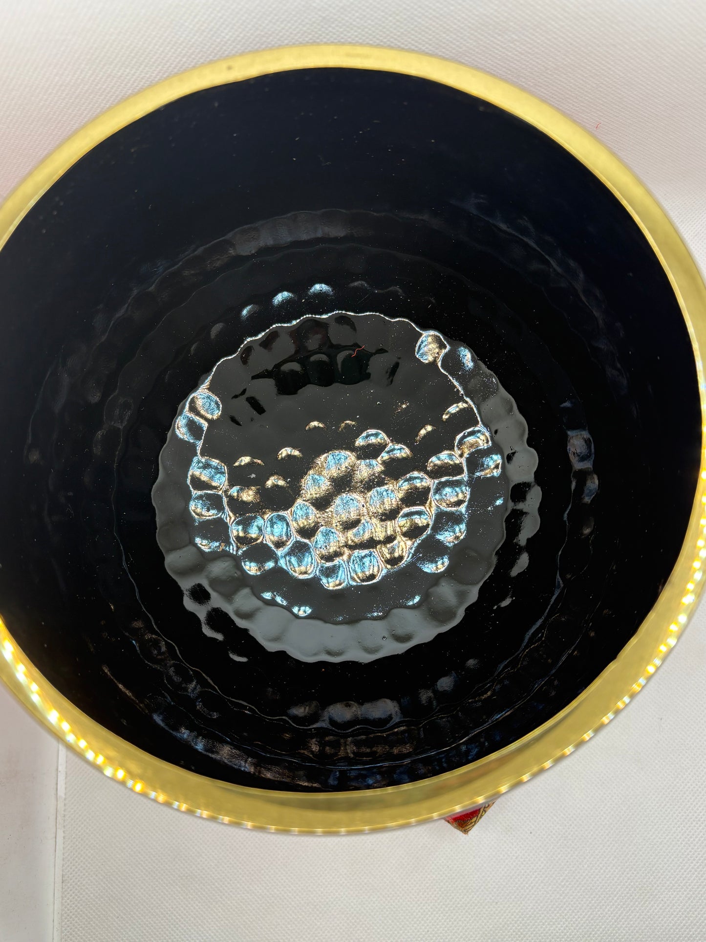 Black Hammered 6" Bowl