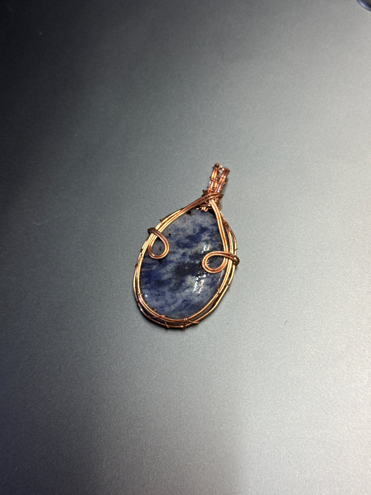 Copper Wire Wrapped Pendant