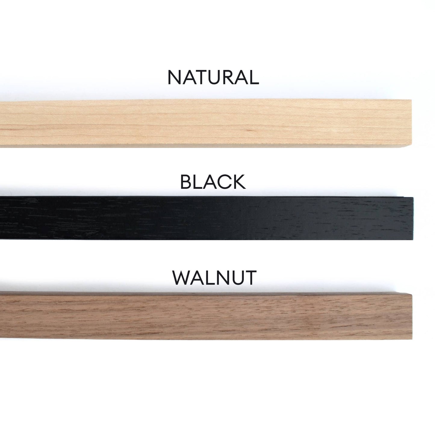 Magnetic Wood Hanging Poster Frame: WALNUT / 8.5"