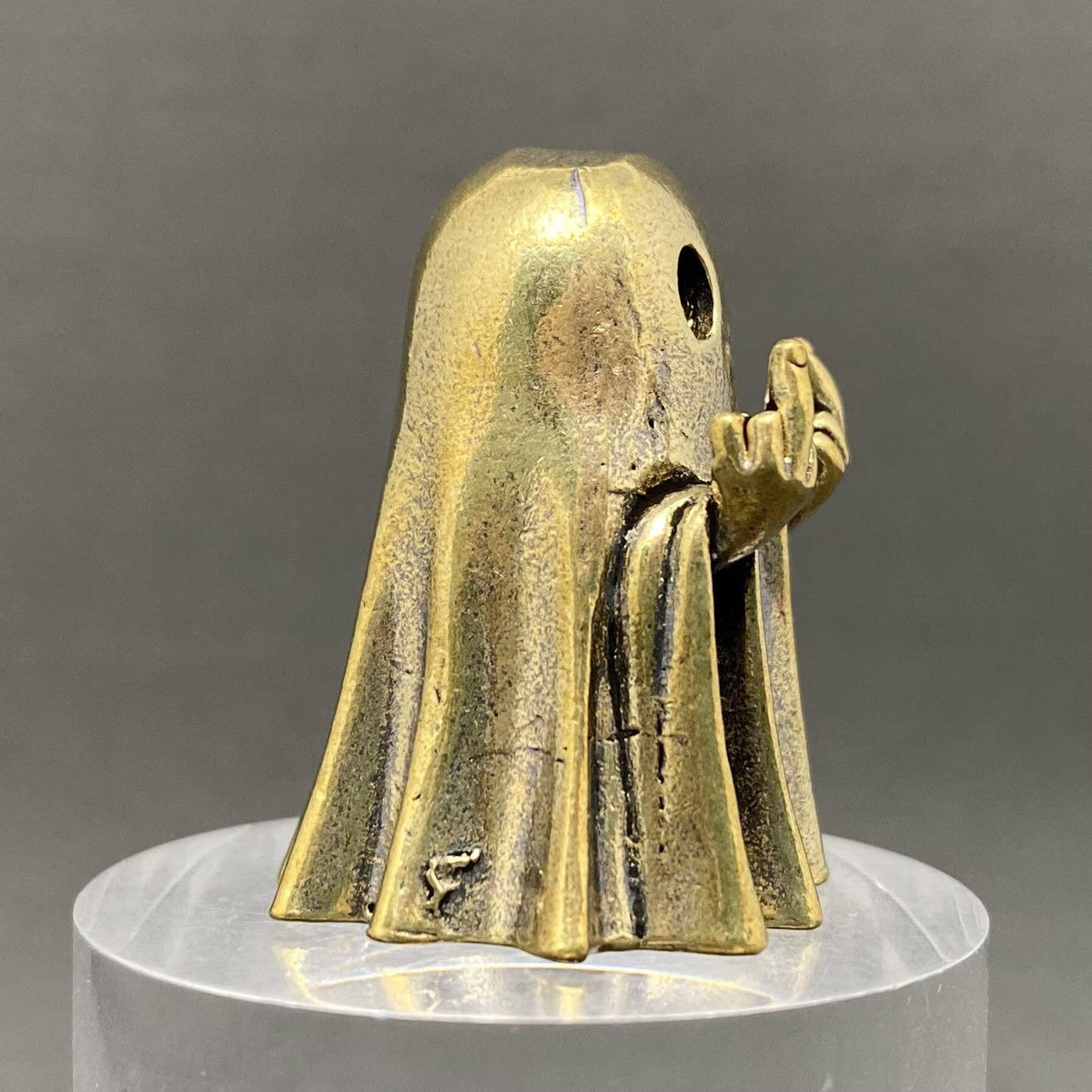 Middle Finger Ghost Brass Crafts Desktop Ornaments