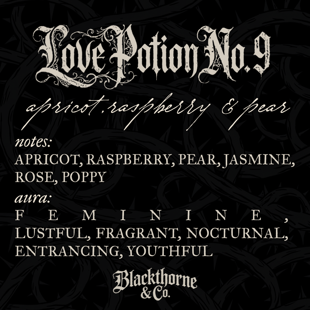 Love Potion No. 9 incense sticks |  vegan gothic