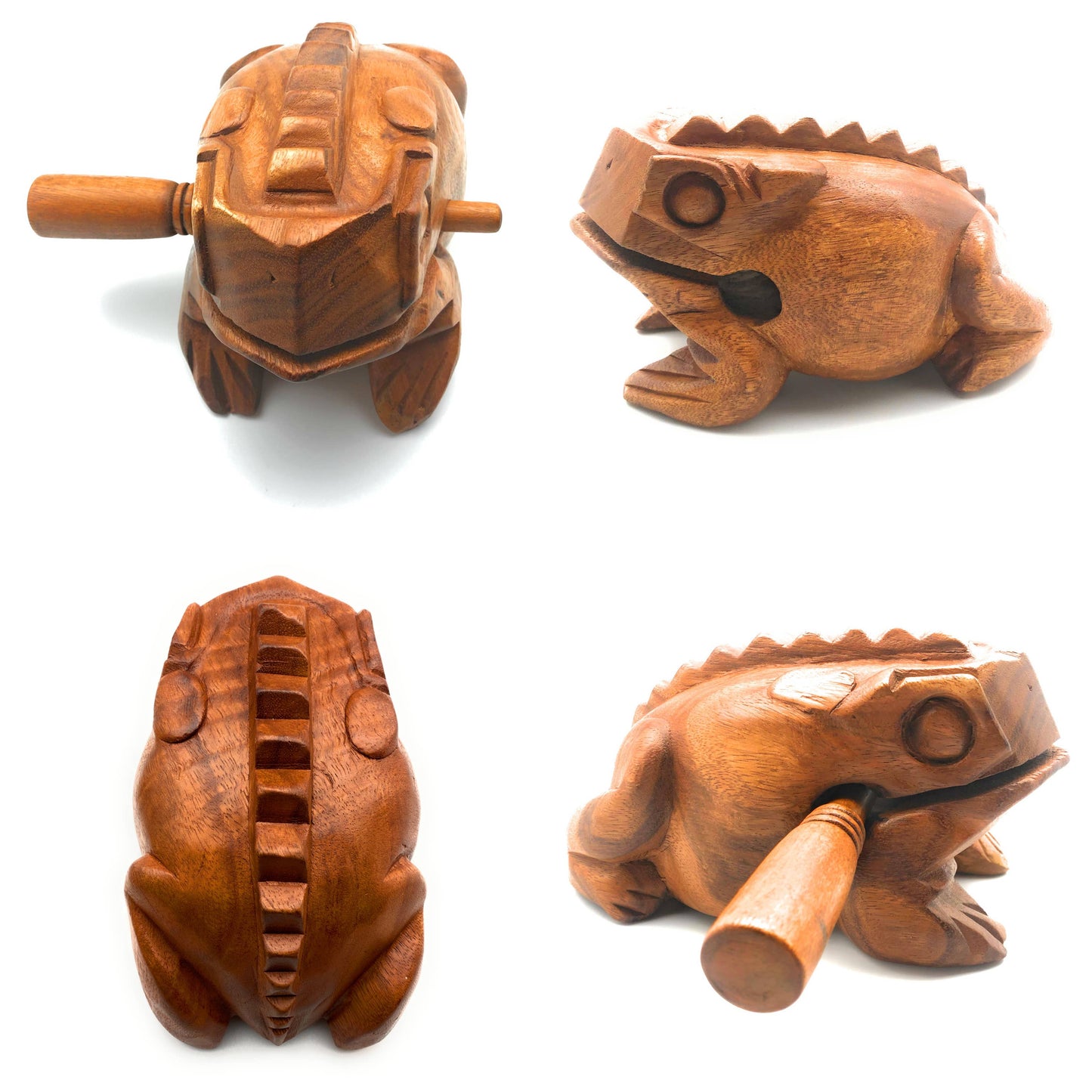 Wooden Croaking Frog Drum 8 inch
