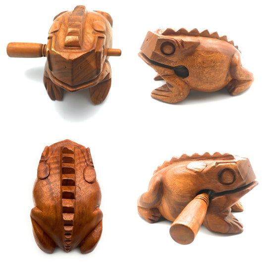 Wooden Croaking Frog Drum 8 inch