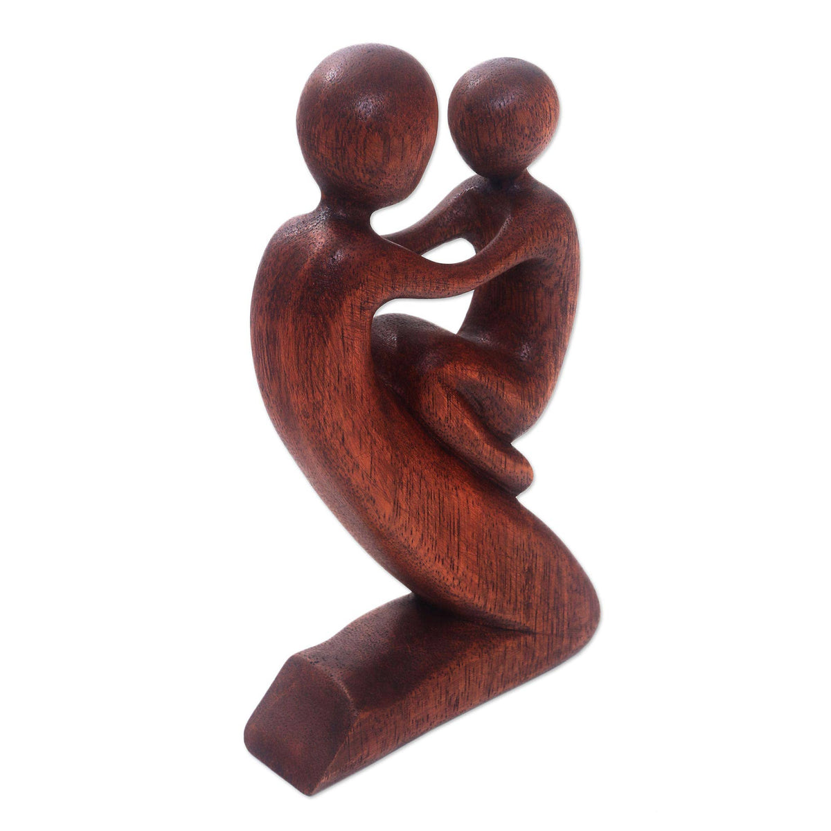 Playful Father Wood sculpture