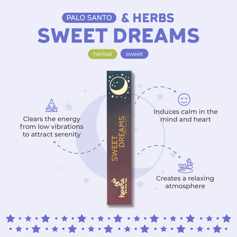 Ispalla - Sweet Dreams Incense (Palo Santo, Herbs, Lavender)