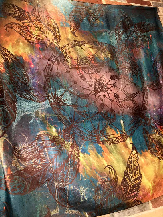 Sacred Geometry Dream Catcher Tapestry