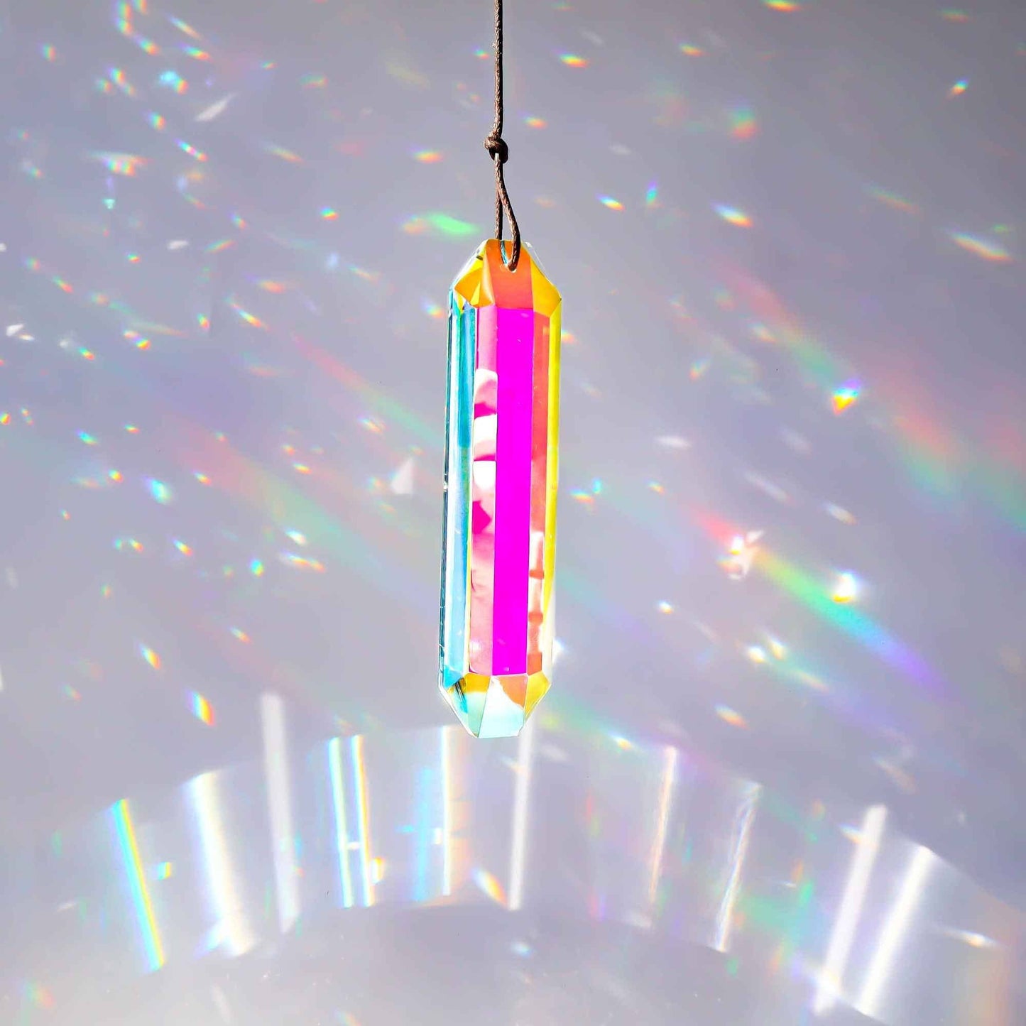Prism Suncatcher – Minimal Boho Window Decor