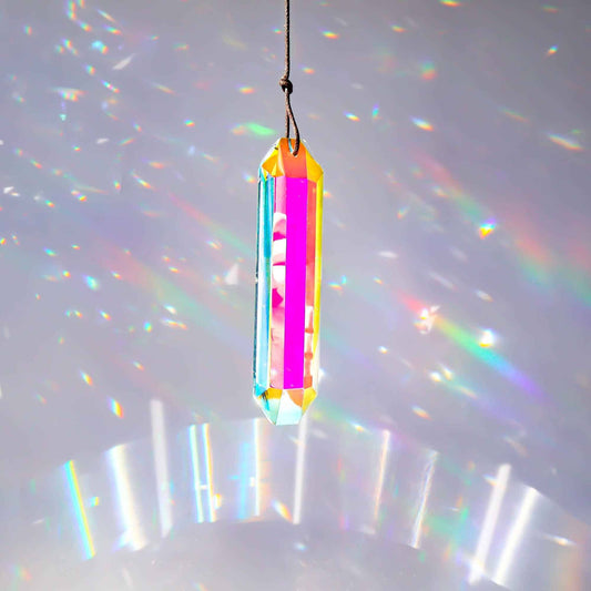 Prism Suncatcher – Minimal Boho Window Decor