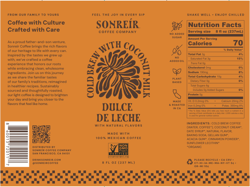 Dulce De Leche – Coconut Milk Cold Brew Latte 8oz