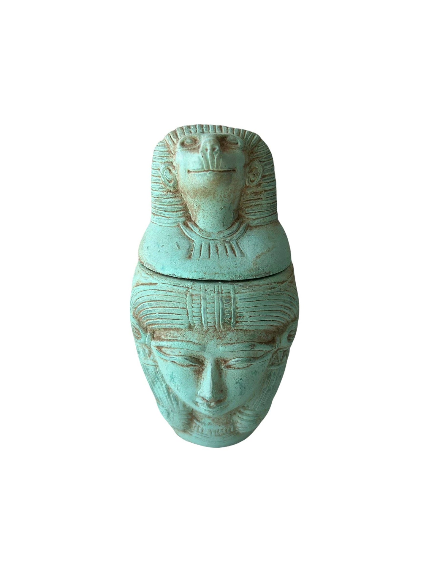 Canonic Jar, Hapy and Hathor Turquoise Basalt