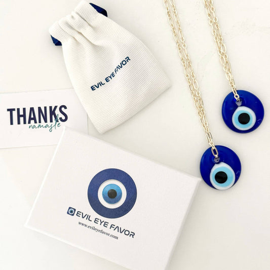 Blue Glass Evil Eye Necklace