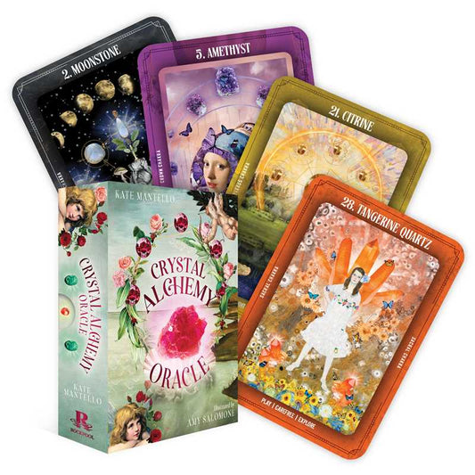 Crystal Alchemy Oracle by Kate Mantello: Flashcards; 128 pages / English