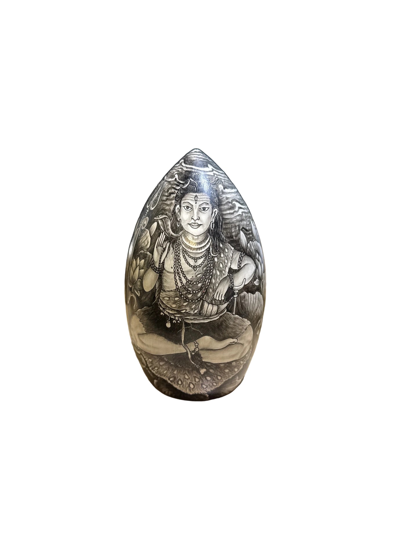 Painted Egg Wood Medium
