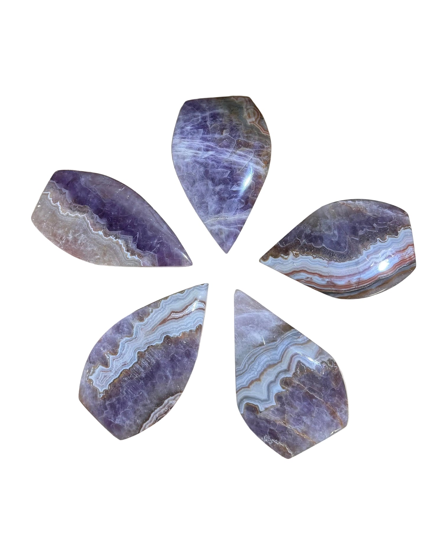 Fluorite in Quartz Teardrop from China