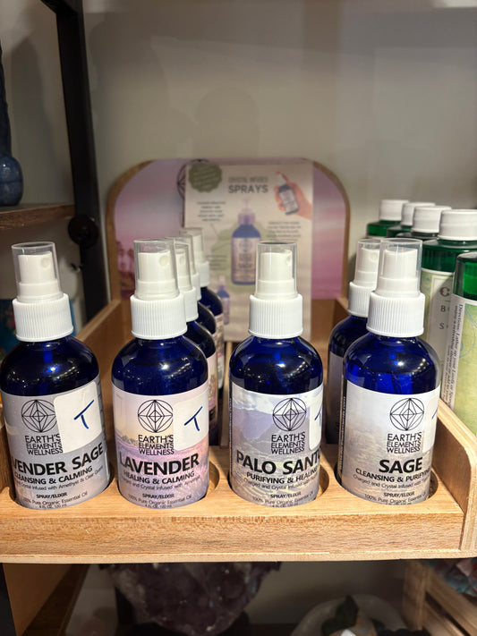 Sprays Charged and Crystal infused