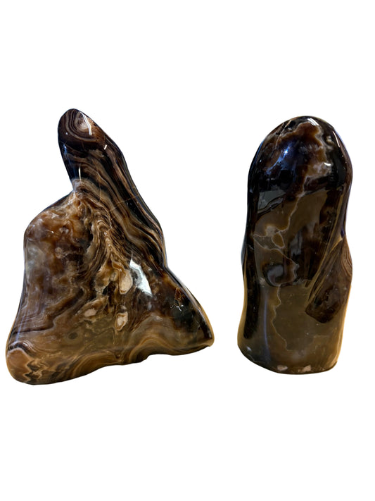 Chocolate Calcite Freeform Polished Large