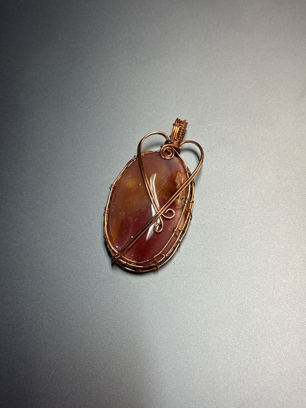 Copper Wire Wrapped Pendant