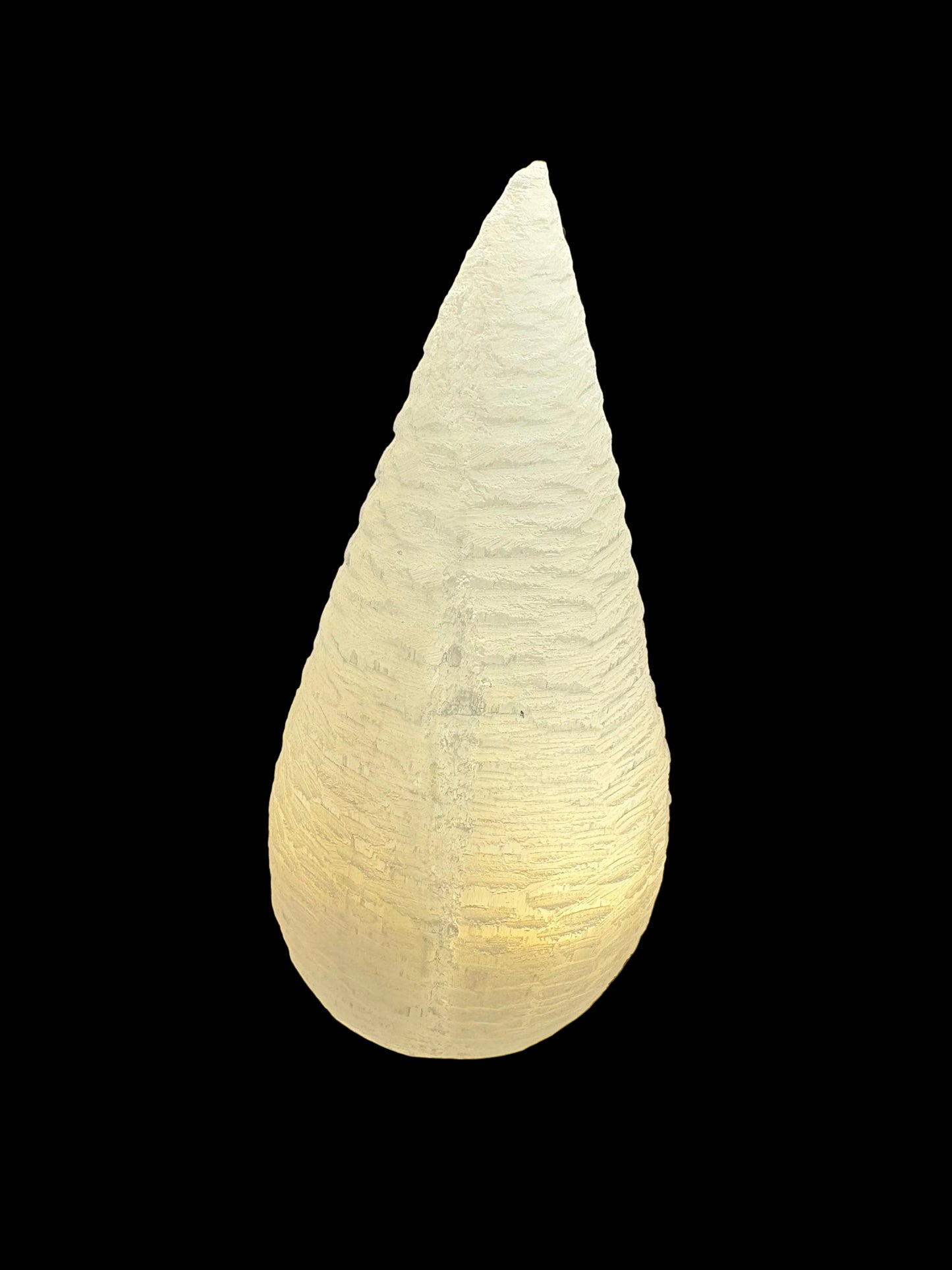Selenite Snow Cone Lamp Light