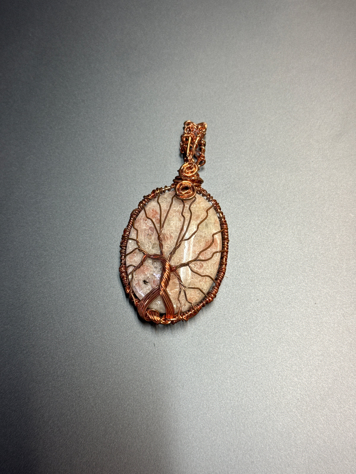 Copper Wire Wrapped Pendant