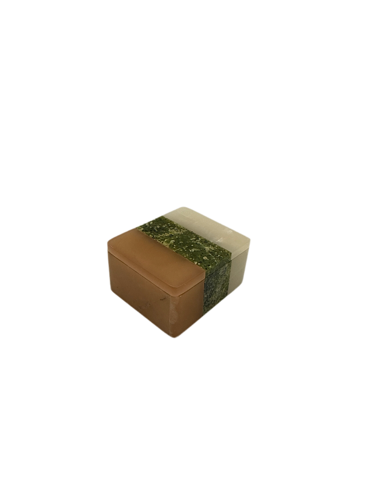 Box with Lid Various Stone Small