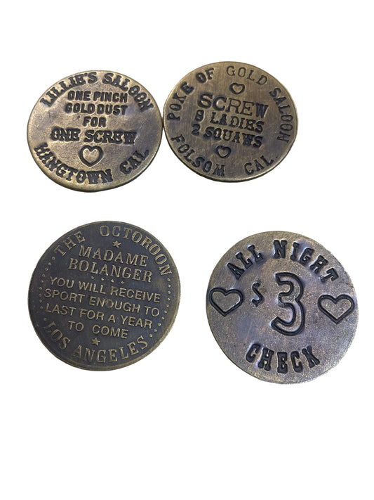 Brothel Coin Reproduction of Old Tokens