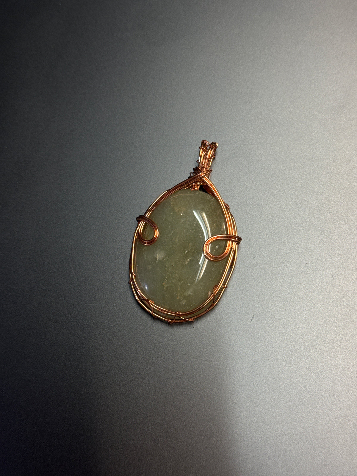 Copper Wire Wrapped Pendant