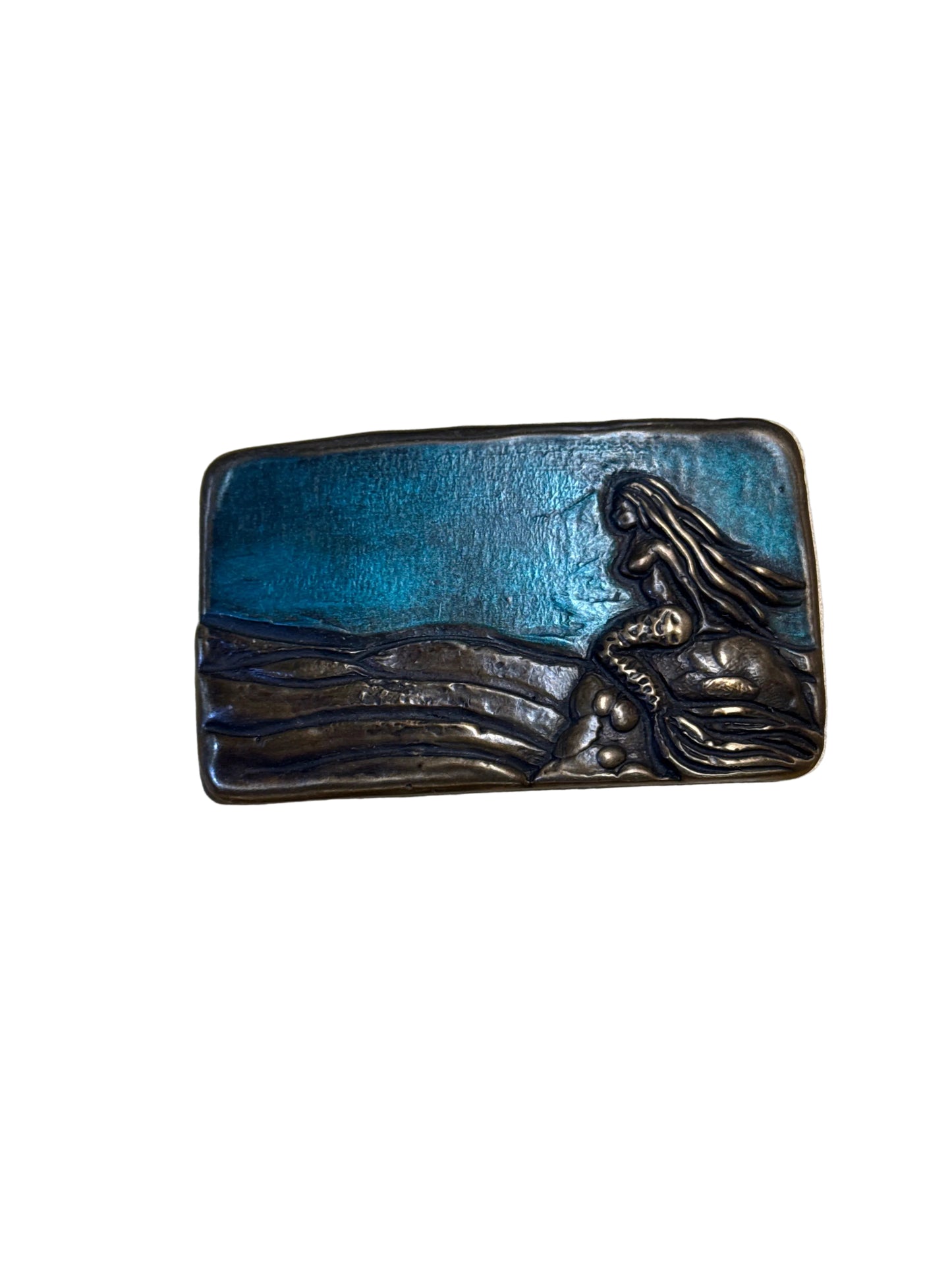 Belt Buckle Waterhorse Bronze by Elaine Hansard
