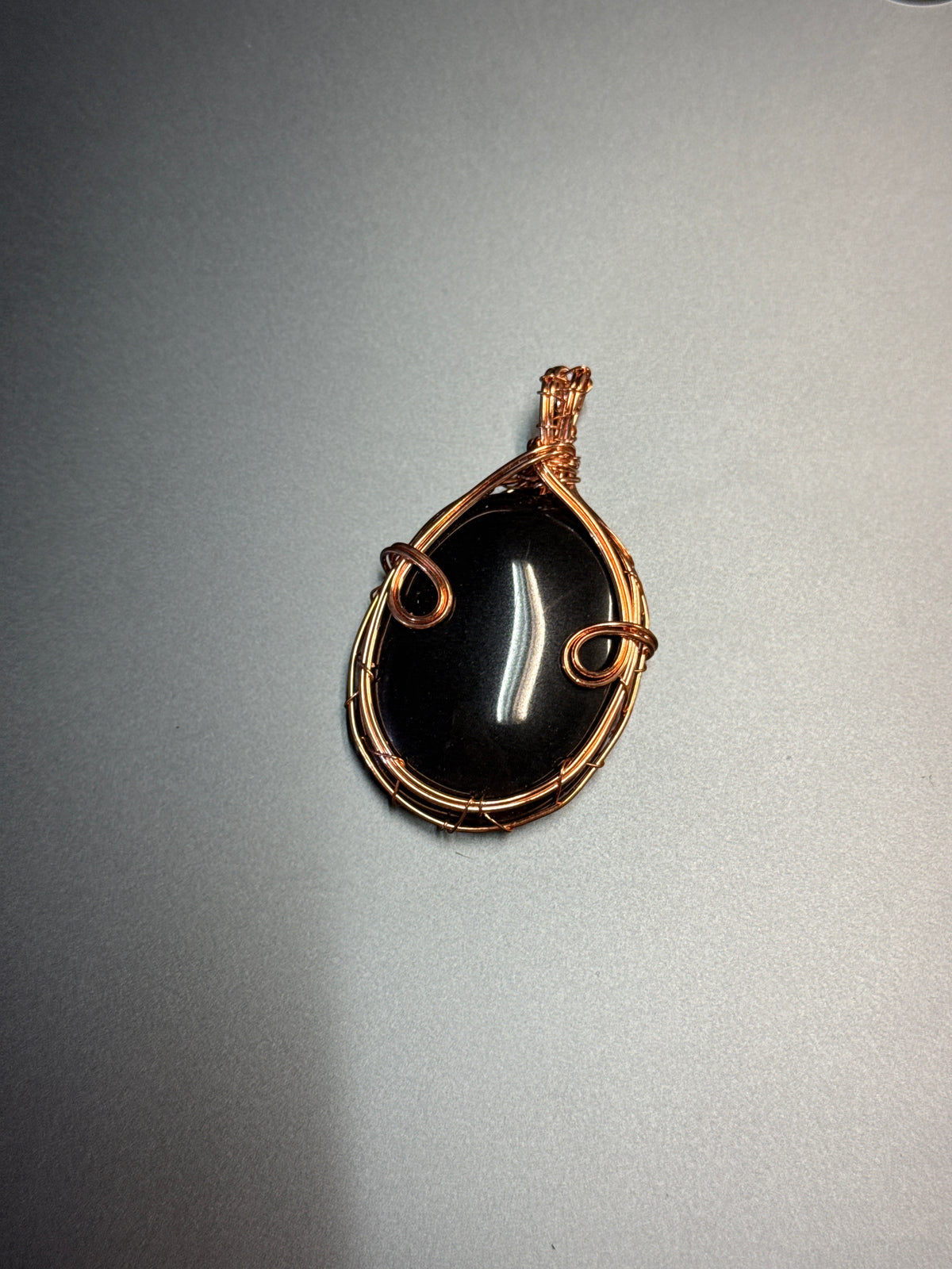 Copper Wire Wrapped Pendant