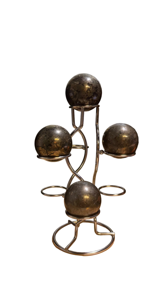 Pyrite and Hematite Sphere from China