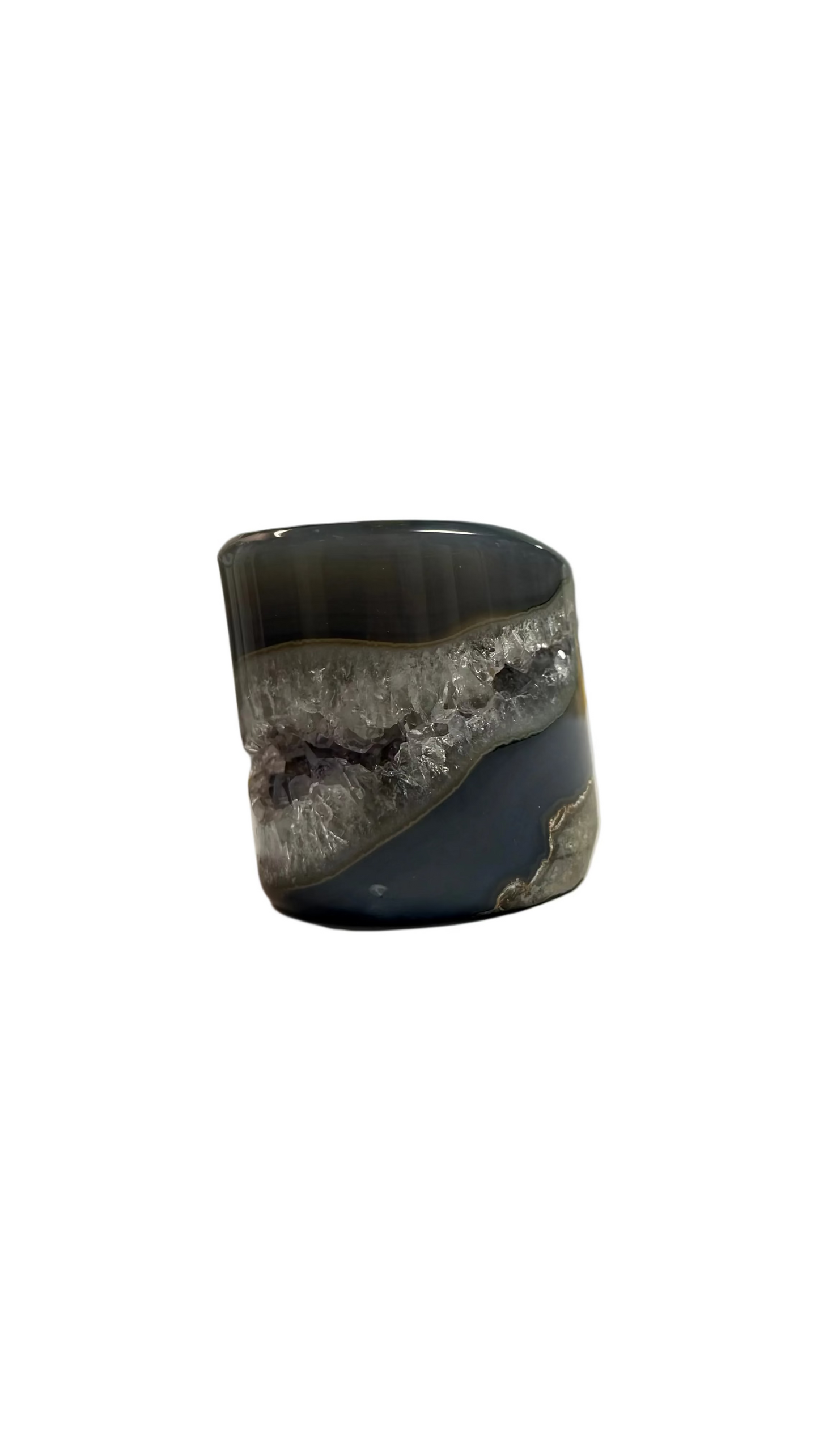 Agate Asymmetrical Cylindar