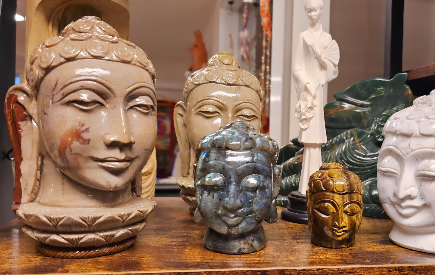 Howlite Buddha Head