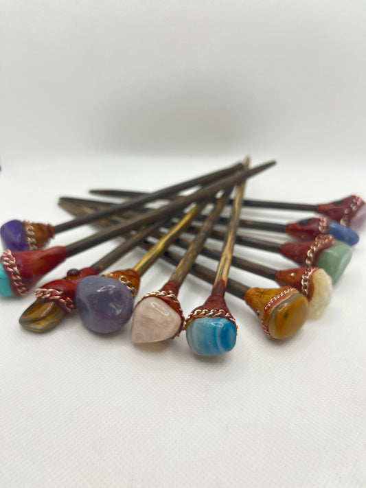 Hair Pin with Stones