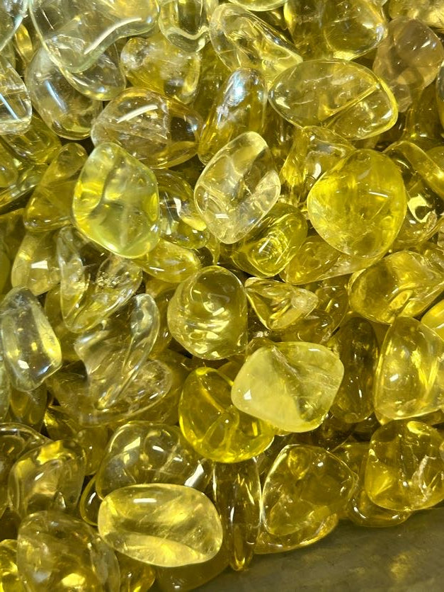 Lemon Yellow Quartz Tumbled