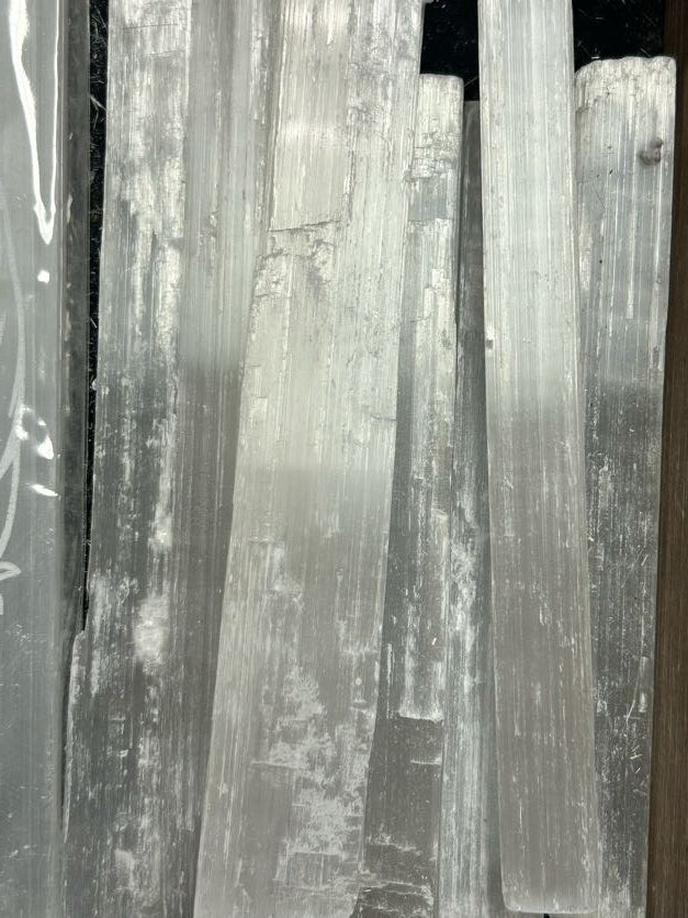 Selenite Stick Wand 4” 8" 14”
