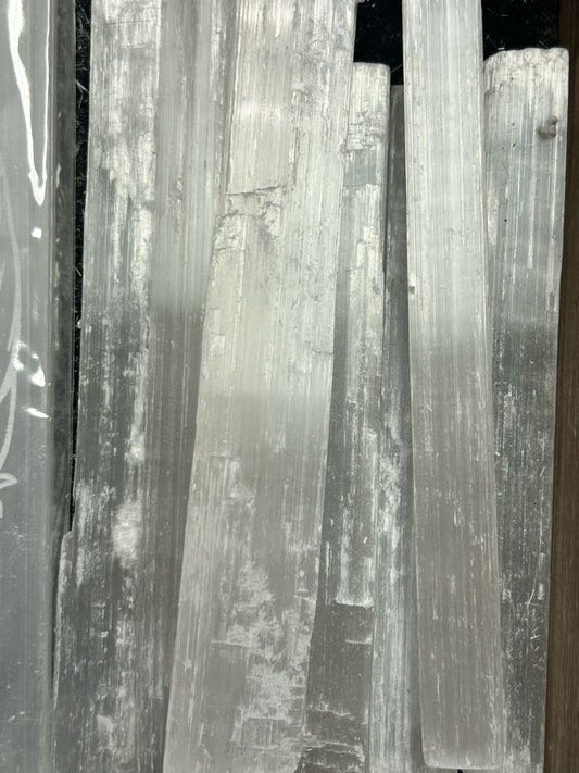 Selenite Stick Wand 4” 8" 14”