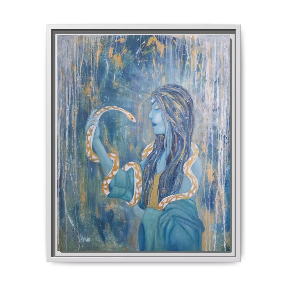Maker of Magic Framed Canvas Print - Teresa