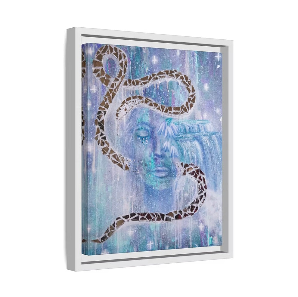 Shimmer of Soul Framed Canvas Print - Teresa
