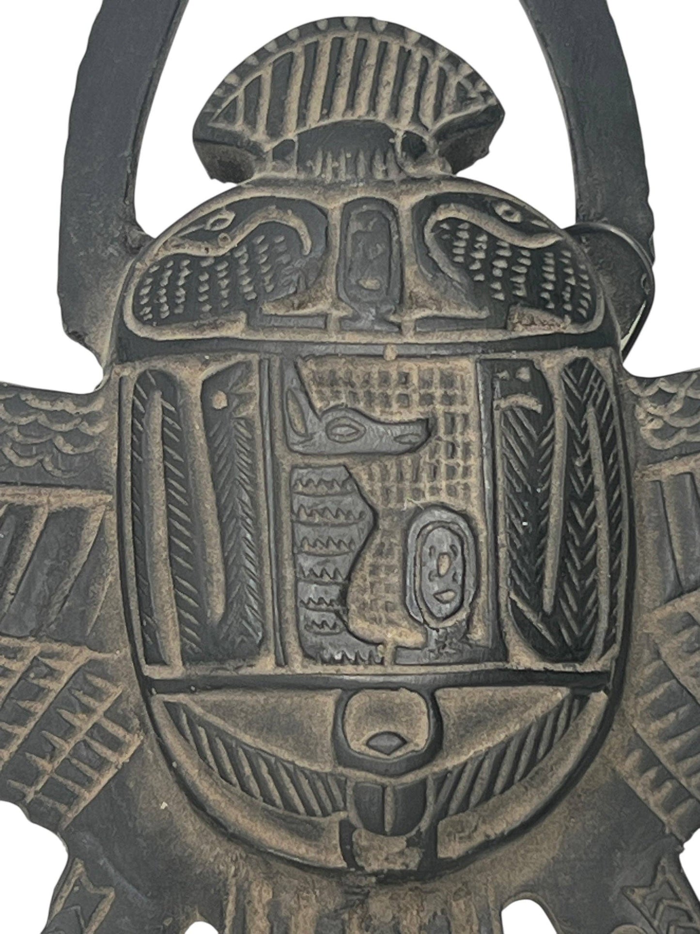 Khepri Scarab with Wings Black Basalt