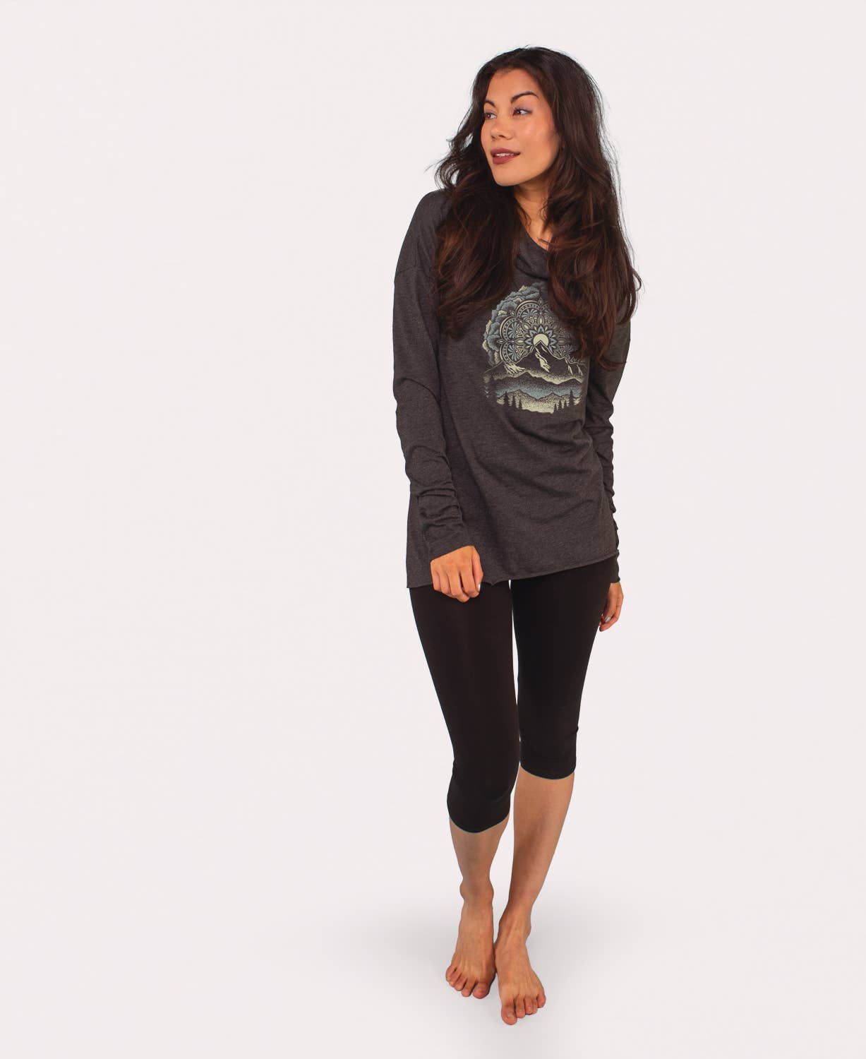 Summit Solstice Mandala Cowl Yoga Hoodie