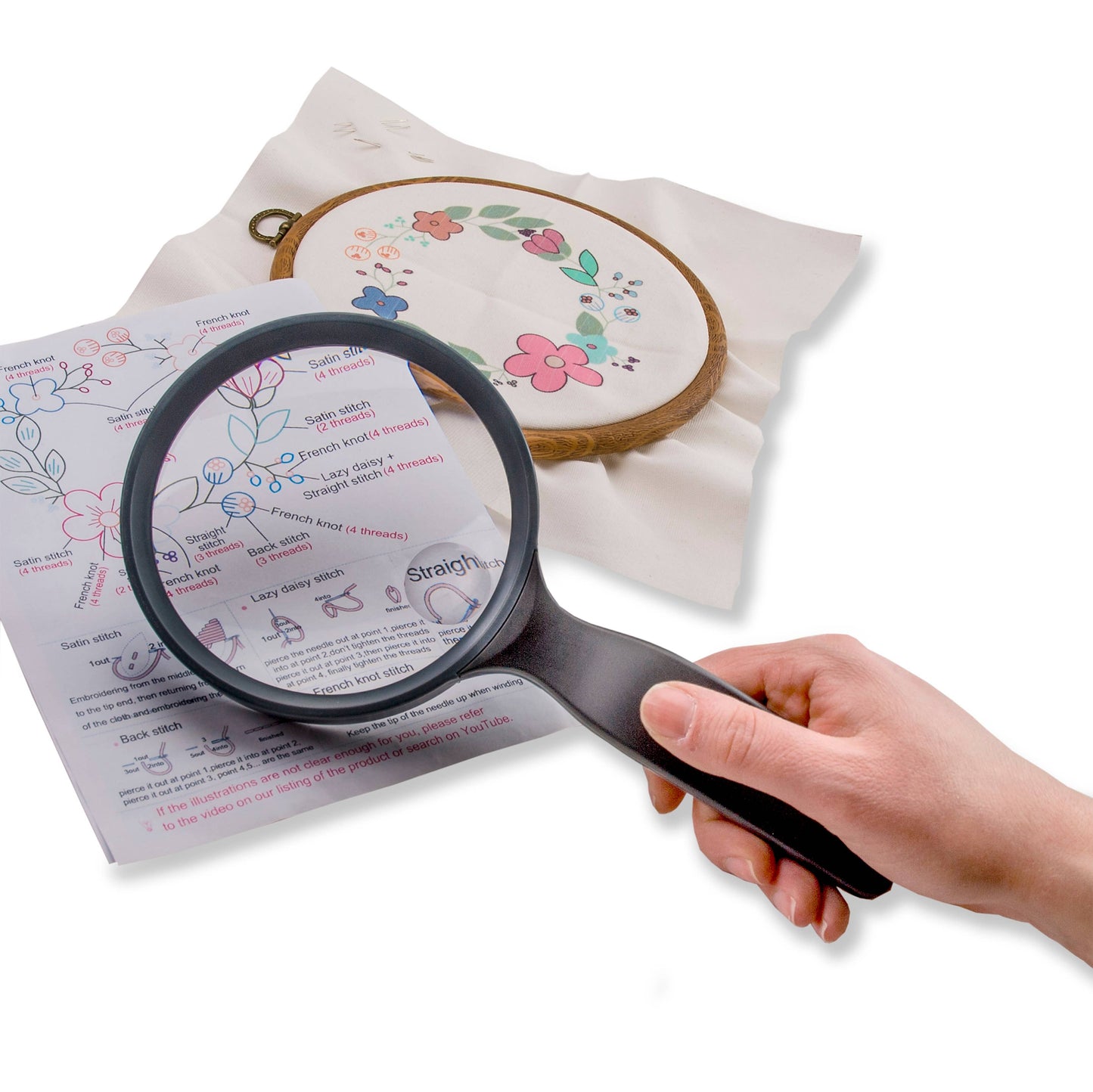 Oversized Magnifying Glass, 4.3-inch 2x / 3.5x Power Lens