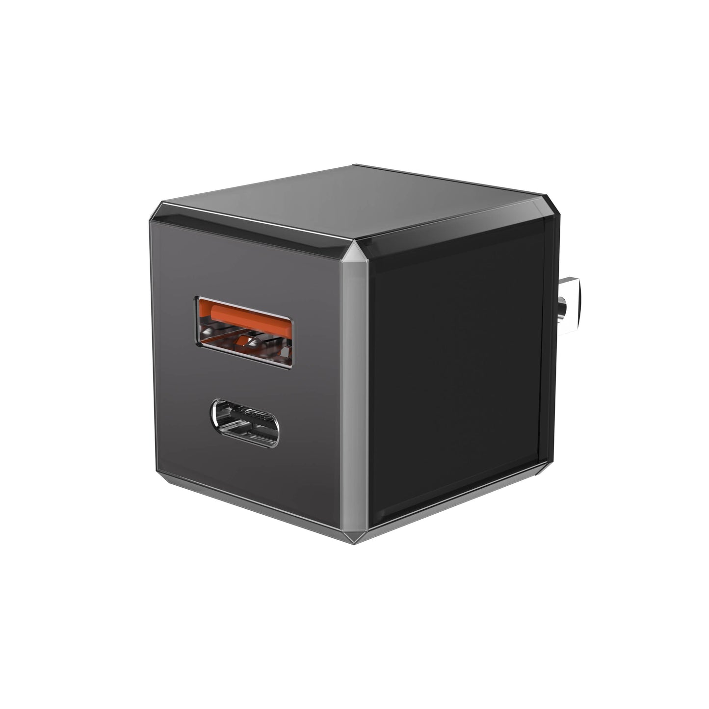 Rapid Wall Charger USB 20W Cubic Design - Retail Pack: White