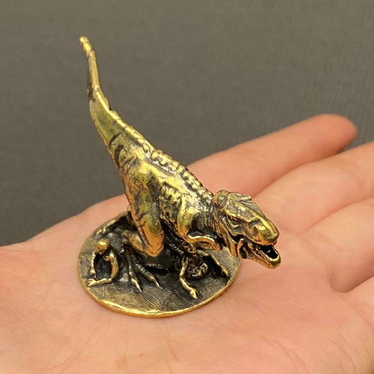 Tyrannosaurus Rex Brass Dinosaur Crafts Desktop Decoration